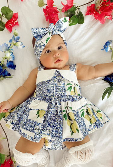 Ciao Bella Baby Girl Floral Romper