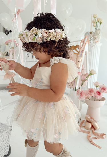 Ballerina Champagne Pink Girls Flower Crown