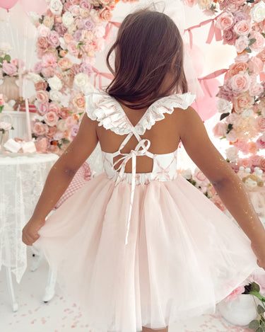 Fairy Tale Pink Bow Girls Party Dress – Special Occasion Wear 5