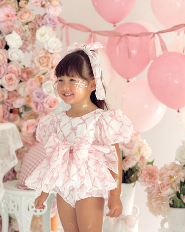 Pretty In Pink Organza Baby Girl Romper