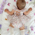 Violet Floral Baby Girl Floral Romper