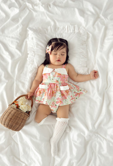 Malibu Belle Baby Girl Floral Romper