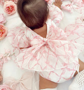 Pretty In Pink Organza Baby Girl Romper