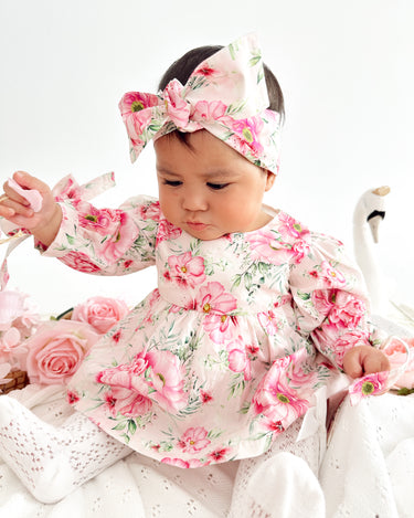Lucinda Baby Girl Floral Pink Two Piece Set Luxe Girls Clothes