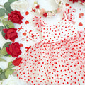 Be Mine White Heart Girls Party Dress