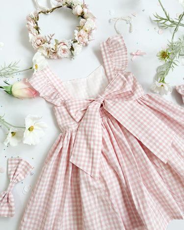 pink gingham baby dress Baby And Toddler Girls Mix And Match Sleeveless Gingham Knit Tiered Dress - PINK