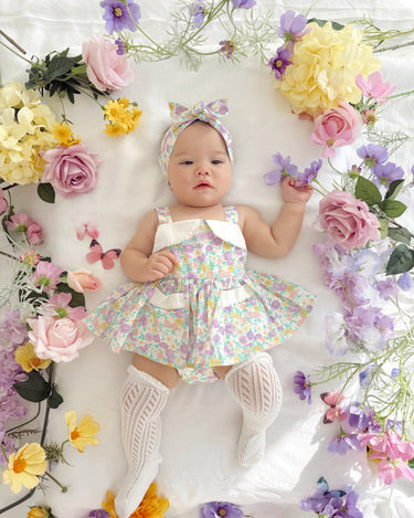 Eva Rose Baby Girl Floral Romper