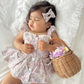 Violet Floral Baby Girl Floral Romper