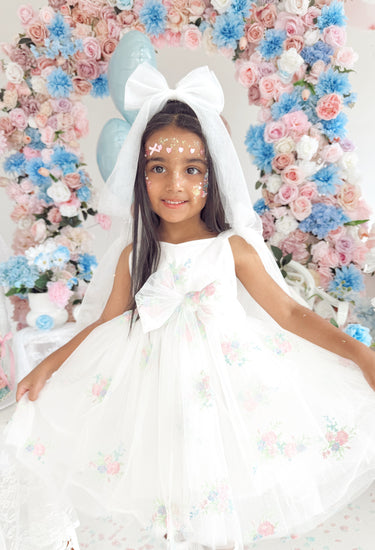 Primrose Fairy White Girls Party Dress