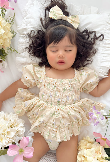 Goldie Bloom Baby Girl Floral Romper