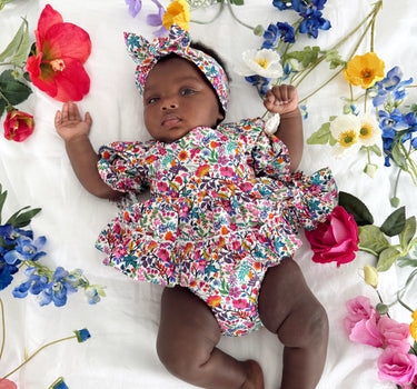 Darlia Garden Baby Girl Floral Romper