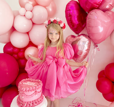 Tabitha Dress - Fuchsia Pink