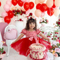 Cherry Pie Red Girls Gingham Dress
