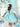 Tabitha Turquoise Sky Organza Girls Party Dress