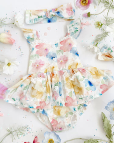 Sable Baby Girl Floral Romper