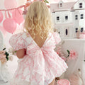 Pretty In Pink Organza Baby Girl Romper