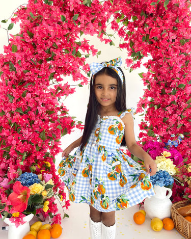 La Vita Belle Gingham Girls Dress