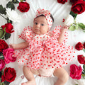 Lover Pink Heart Baby Girl Romper