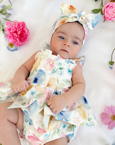 Sable Baby Girl Floral Romper