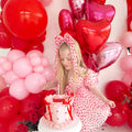 Sweetheart Pink Heart Girls Party Dress