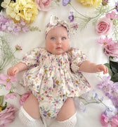 Elina Floral Baby Girl Romper