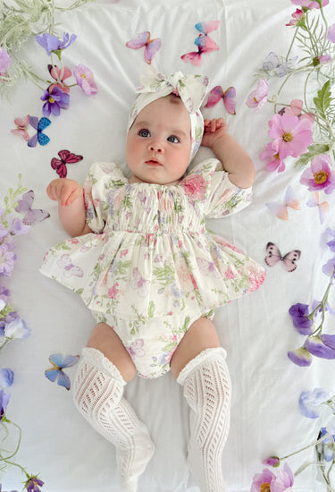 Fairy Garden Baby Girl Floral Romper