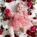 Lover Pink Heart Baby Girl Romper