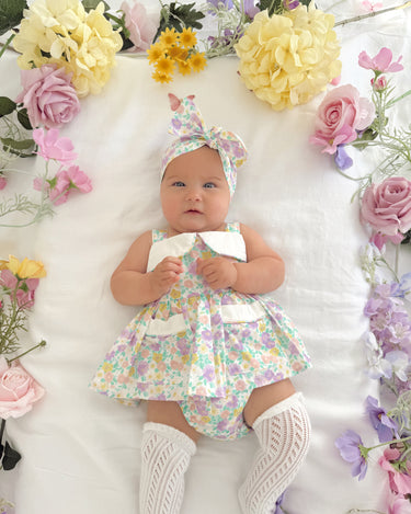 Eva Rose Baby Girl Floral Romper