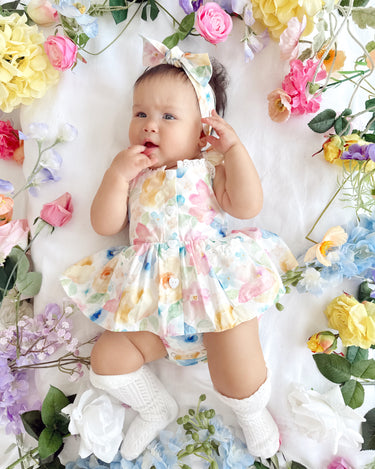 Sable Baby Girl Floral Romper