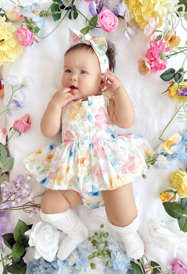 Sable Baby Girl Floral Romper