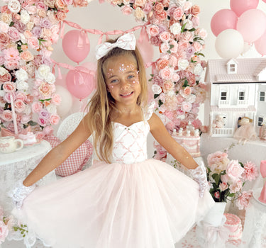 Fairy Tale Bow Girls Party Dress