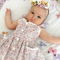 Violet Floral Baby Girl Floral Romper