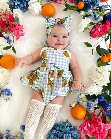 La Vita Belle Baby Girl Gingham Romper