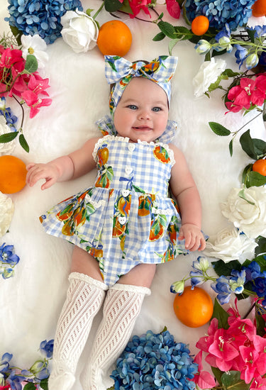 La Vita Belle Baby Girl Gingham Romper