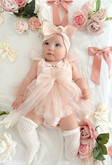 Perfect Pink Baby Girl Tulle Hair Accessories