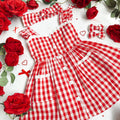 Picnic Red Gingham Girls Dress