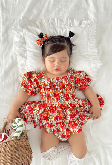 Henrietta Rose Baby Girl Floral Romper