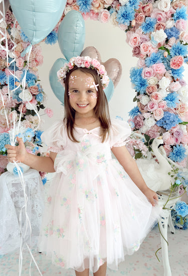 Lilly Petal Pink Girls Party Dress