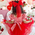 Cherry Pie Red Girls Gingham Dress