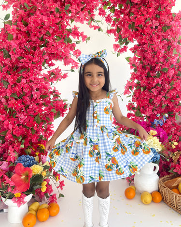 La Vita Belle Gingham Girls Dress