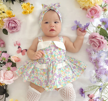 Eva Rose Baby Girl Floral Romper