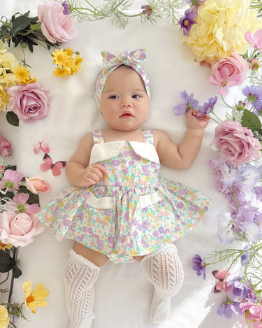 Eva Rose Baby Girl Floral Romper