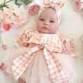 Berry Bliss Pink Baby Girl Gingham Romper
