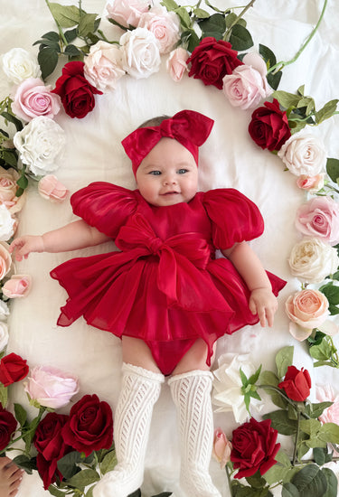 Ruby Red Dolly Baby Girl Hair Accessories