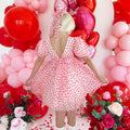 Sweetheart Pink Heart Girls Party Dress