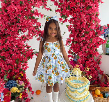 La Vita Belle Gingham Girls Dress