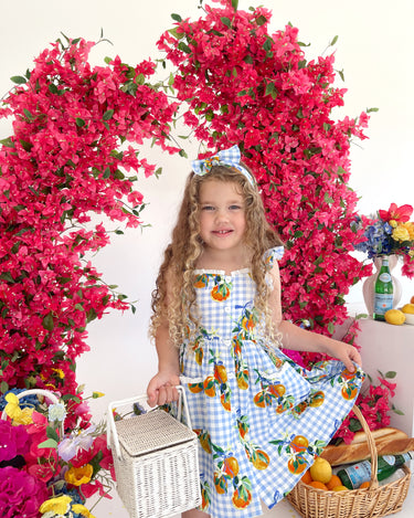 La Vita Belle Gingham Girls Dress