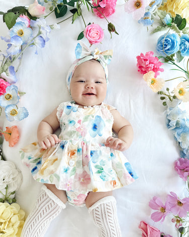 Sable Baby Girl Floral Romper