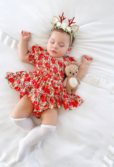 Henrietta Rose Baby Girl Floral Romper