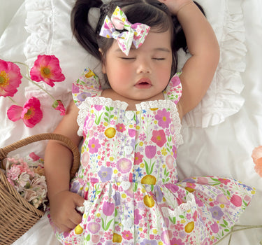 Flower Fields Baby Girl Floral Romper